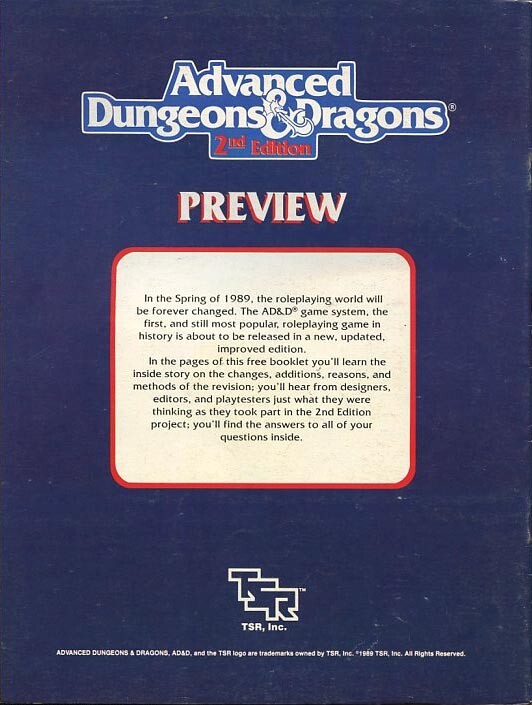ADVANCED DUNGEONS DRAGONS 2ND EDITION PREVIEW EXC! D&D Module Game Adventure