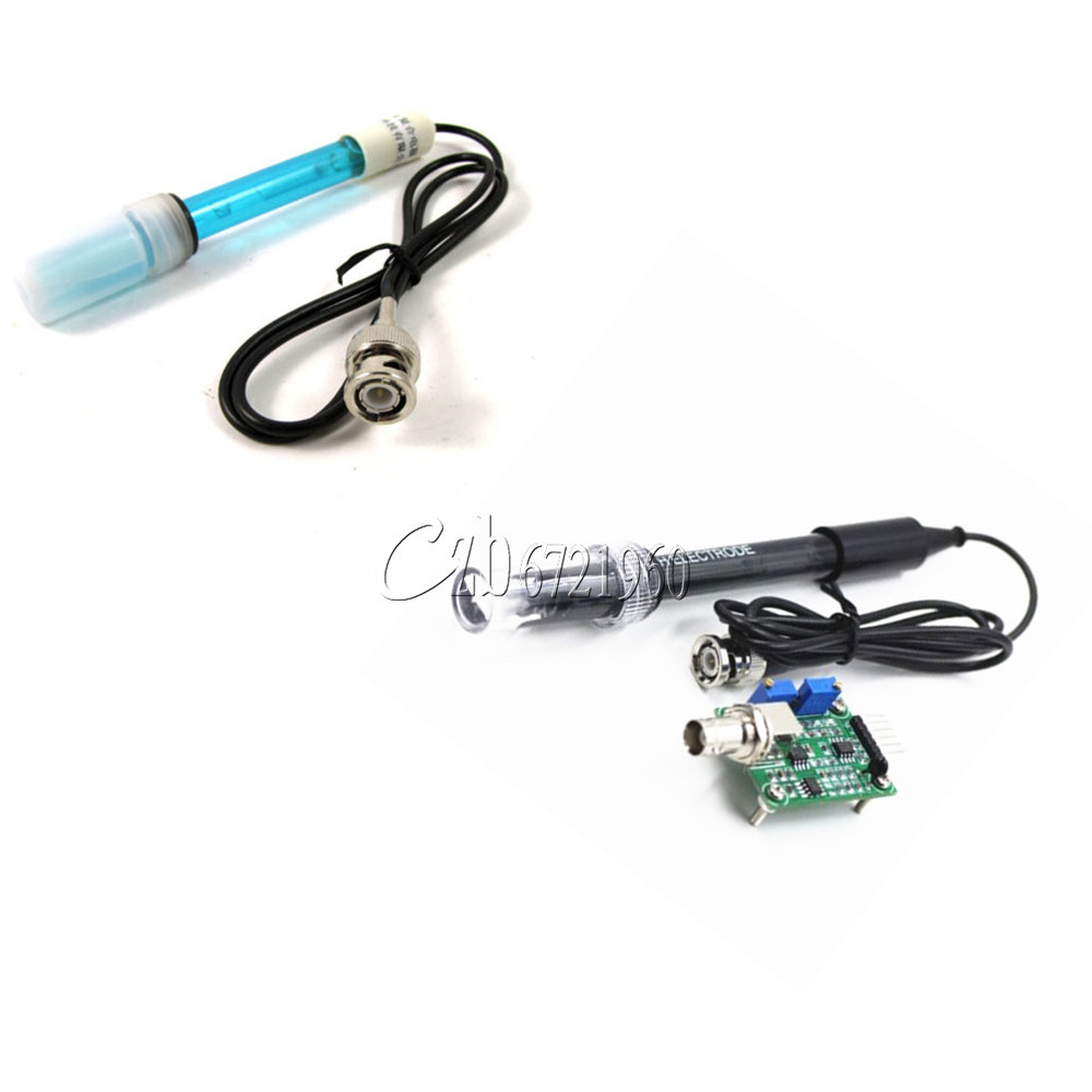 Liquid PH0-14 Value Detect Sensor Module + PH Electrode Probe BNC for Arduino US