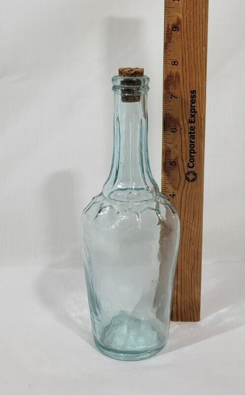 Antique Whittled Decorative Unmarked Bottle