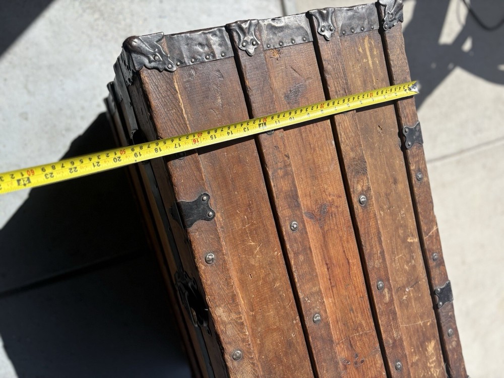 Antique Trunk In Great Condition With Insert.