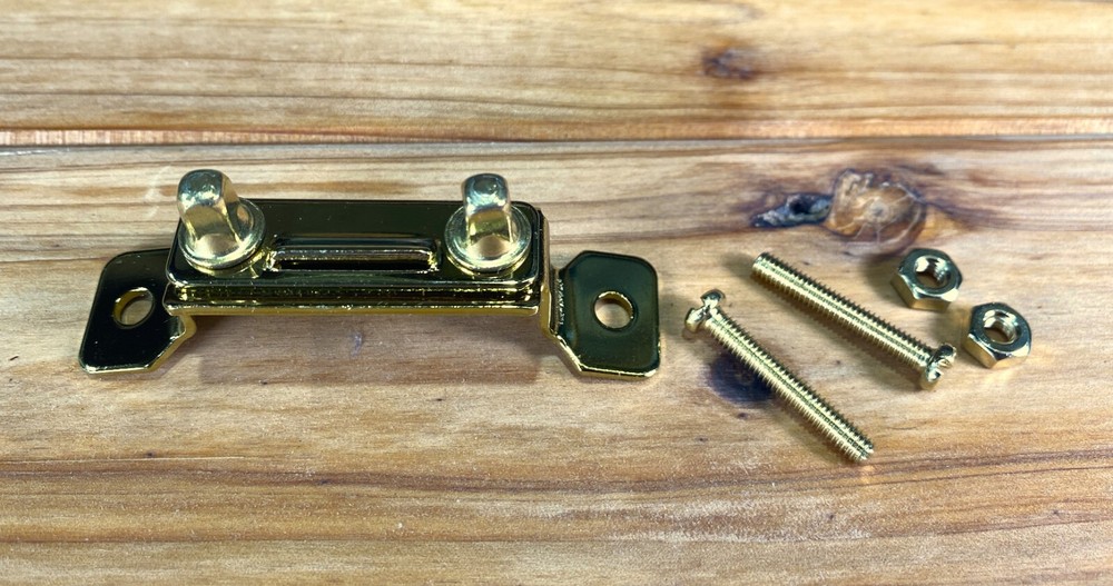 Brass Snare Drum Butt Plate with Screws