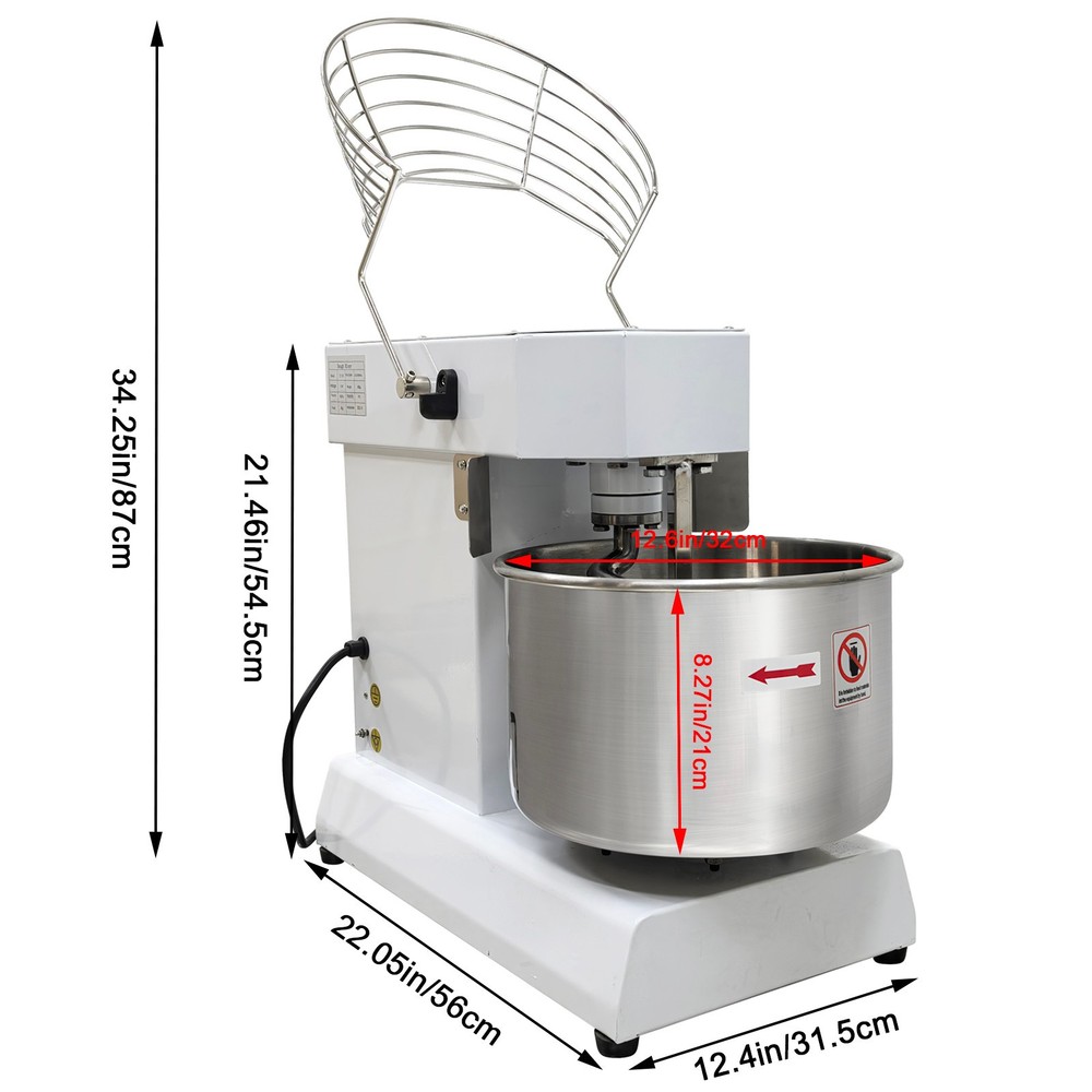 15L Microcomputer Double Action Double Speed Dough Mixer for Pizza, Bread & Cake
