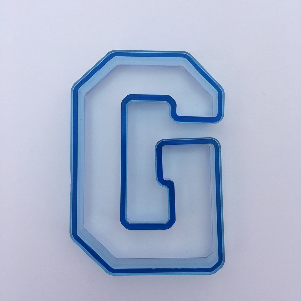 Varsity Font Cookie Cutter 4" tall - Letter G