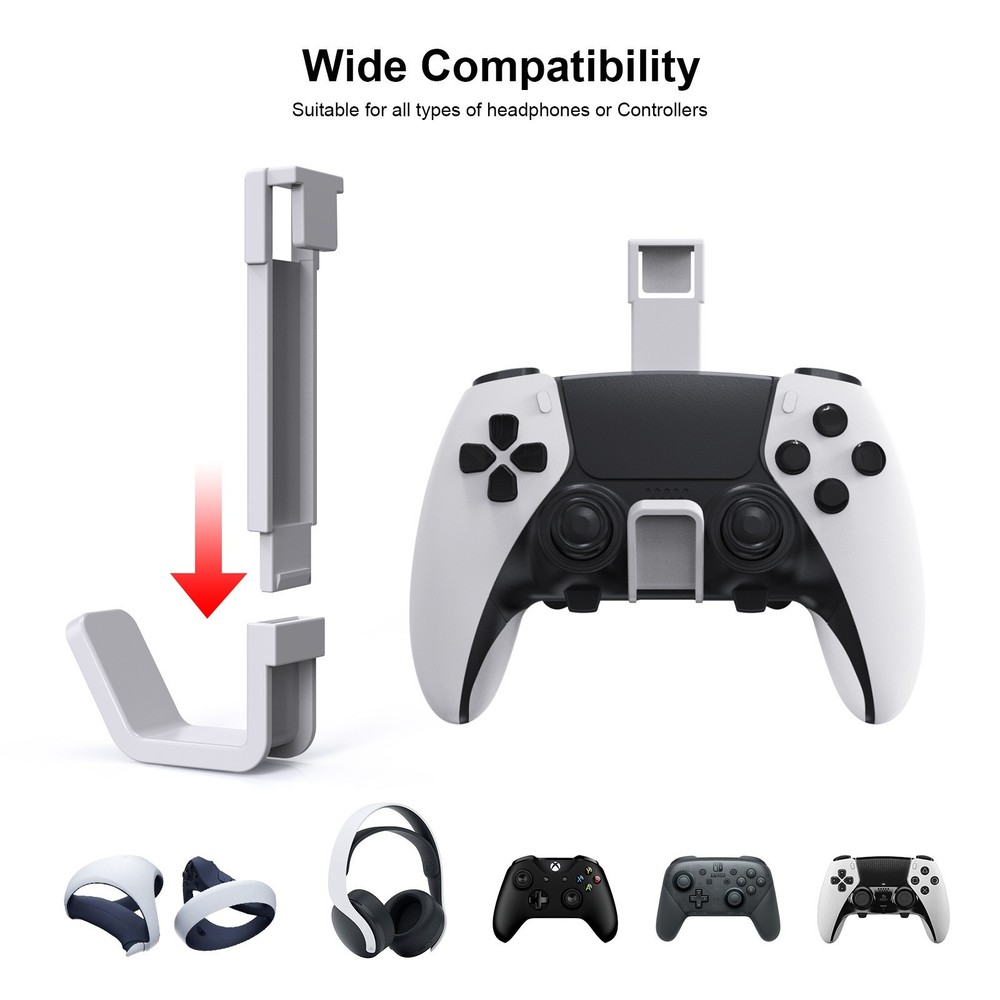 For PS5/PS5 Slim New Gaming Controller Headset Hanging Holder Accessories,
