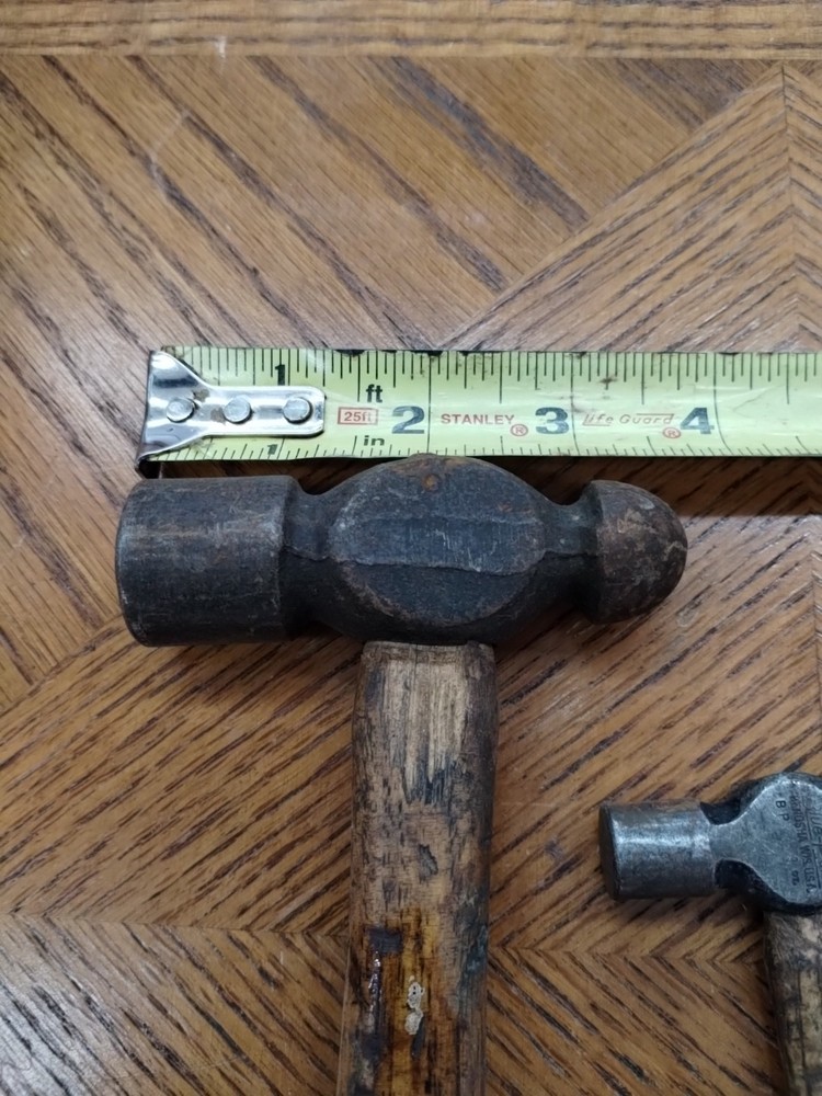 2 Ball Peen Hammers True Temper Blacksmith Metalwork