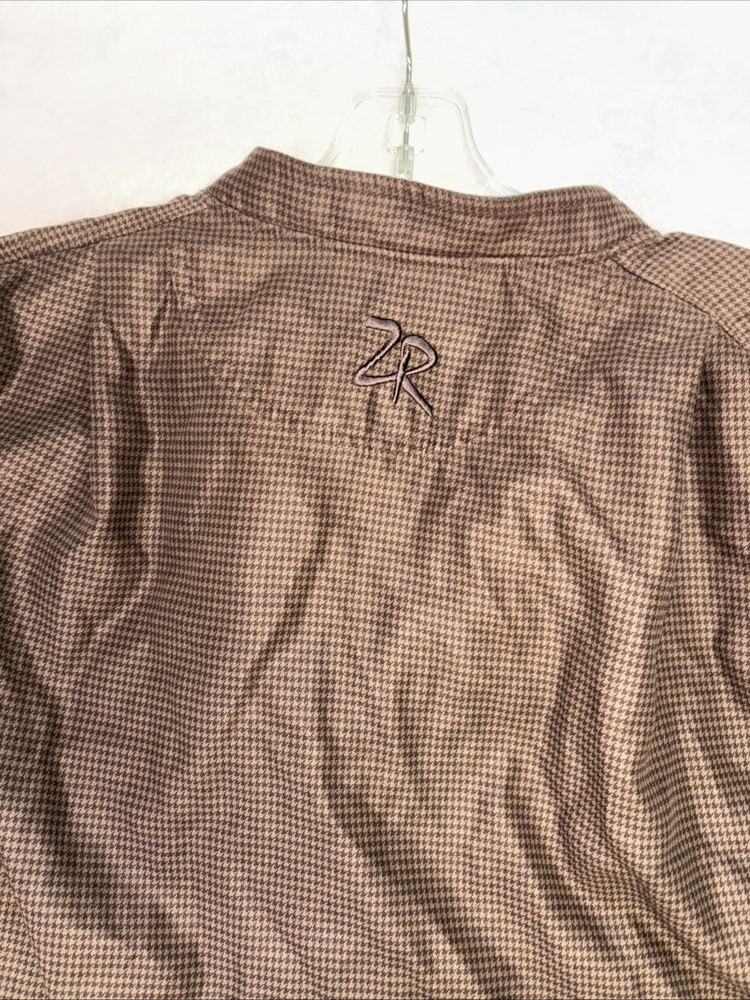 Zero restriction golf outerwear brown micro suede men’s medium 1/4 Snap pullover