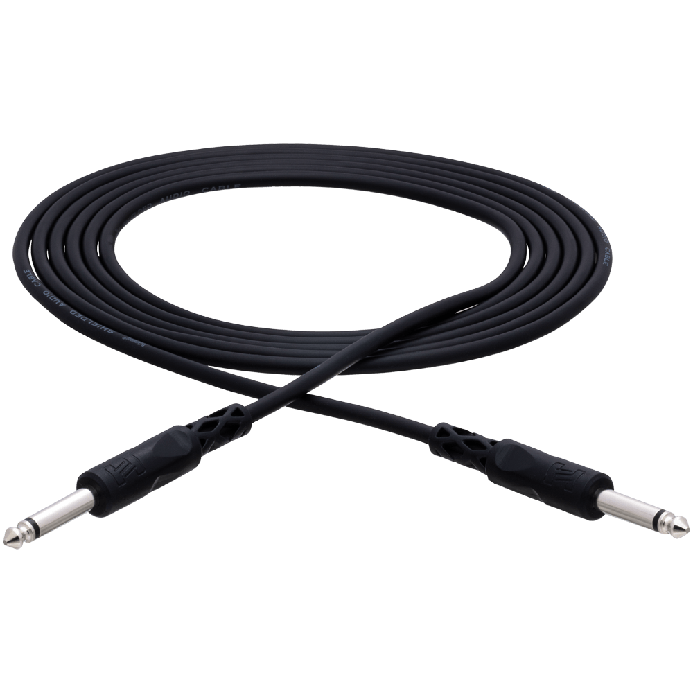 Hosa Unbalanced Interconnect, 1/4 in TS to Same, 10 ft – CPP-110