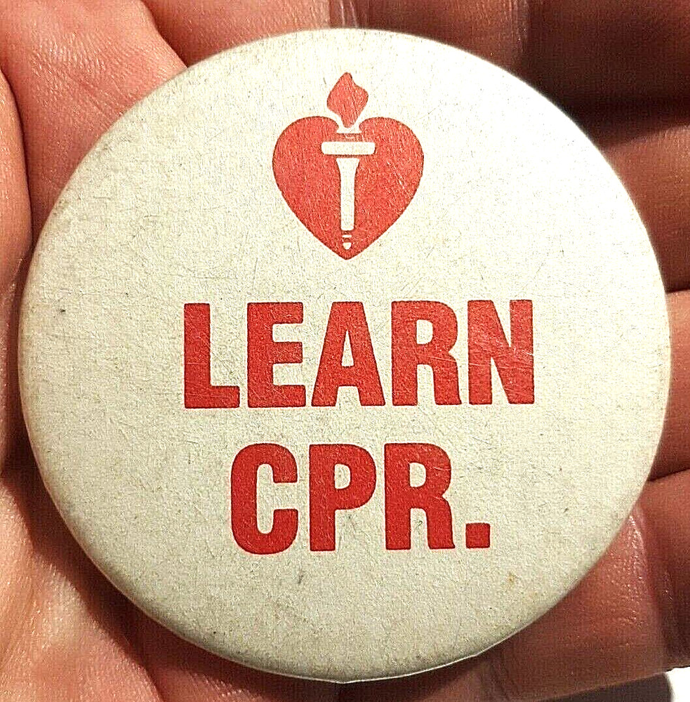 Learn CPR 2 1/4" Pinback you really need to learn it