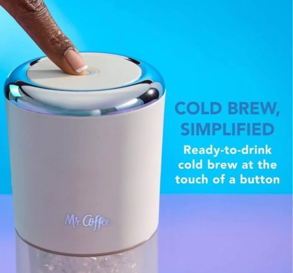 Mr. Coffee Cold Brew Coffee Maker White One-touch Operation Matte Plastic