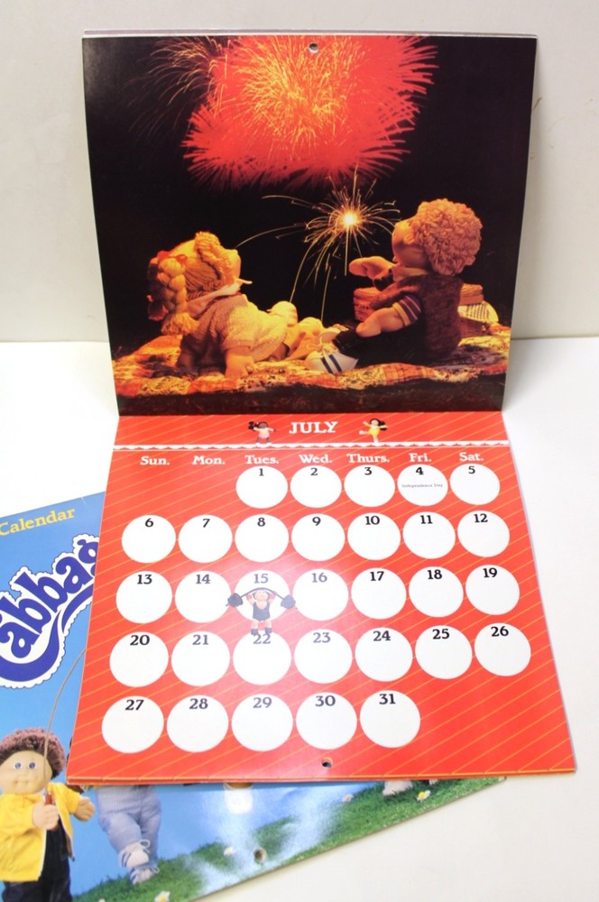 Vintage Cabbage Patch Kids 1985 and 1986 Calanders