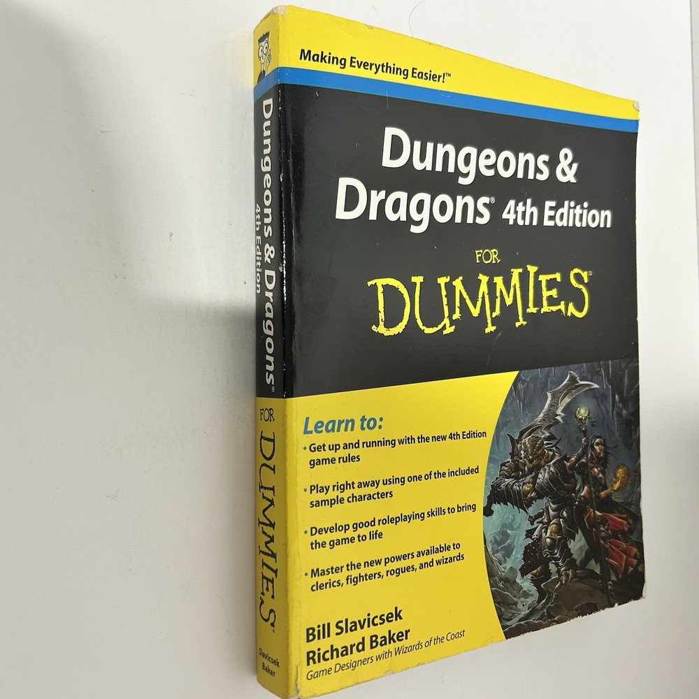 Dungeons & Dragons 4th edition For Dummies- Paperback Book -Preowned