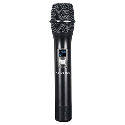 200 Channels Adjustable UHF Wireless Microphone 4 Handhelds, 200 ft Range