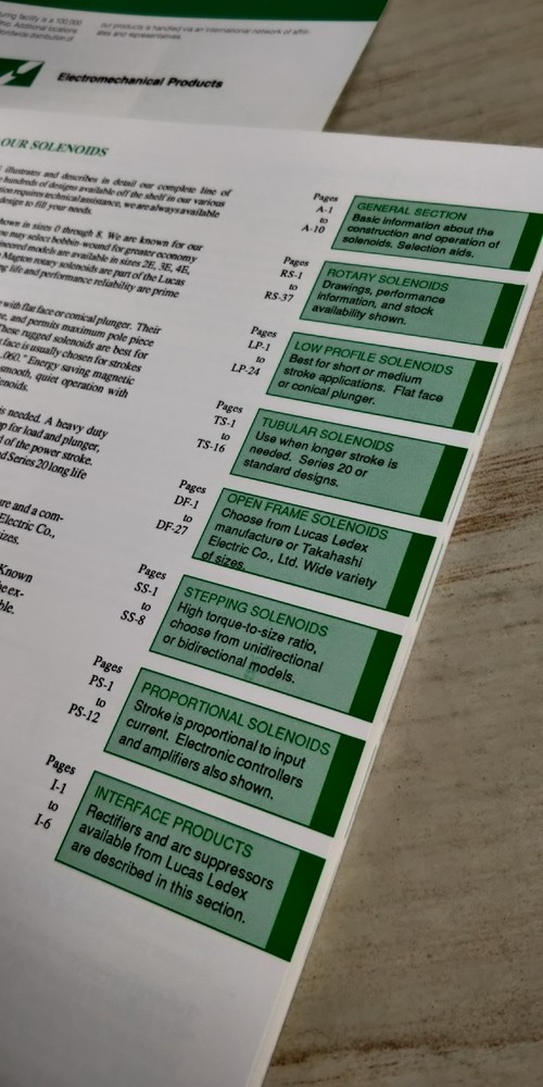 1991 LUCAS LEDEX engineering design guide catalog 101 ~ C2