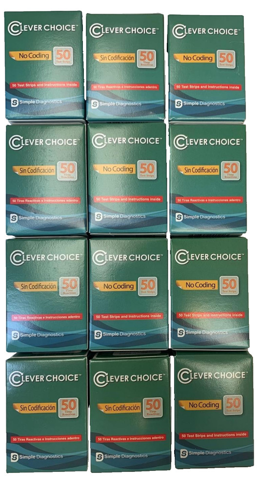 Clever Choice Auto-Code Blood Glucose 600 Test Strips