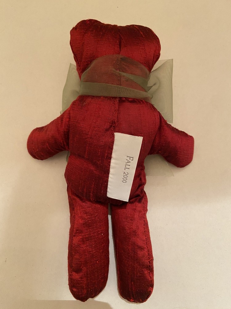 Jessica McClintock Scented Sachet Collectible - Ruby Bear - 2000 (NEW IN BOX)
