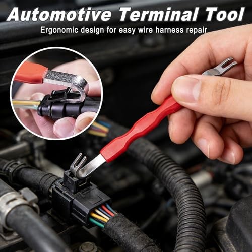 Automotive Electrical Terminal Connector Removal Tool, Durable 1 PC Red