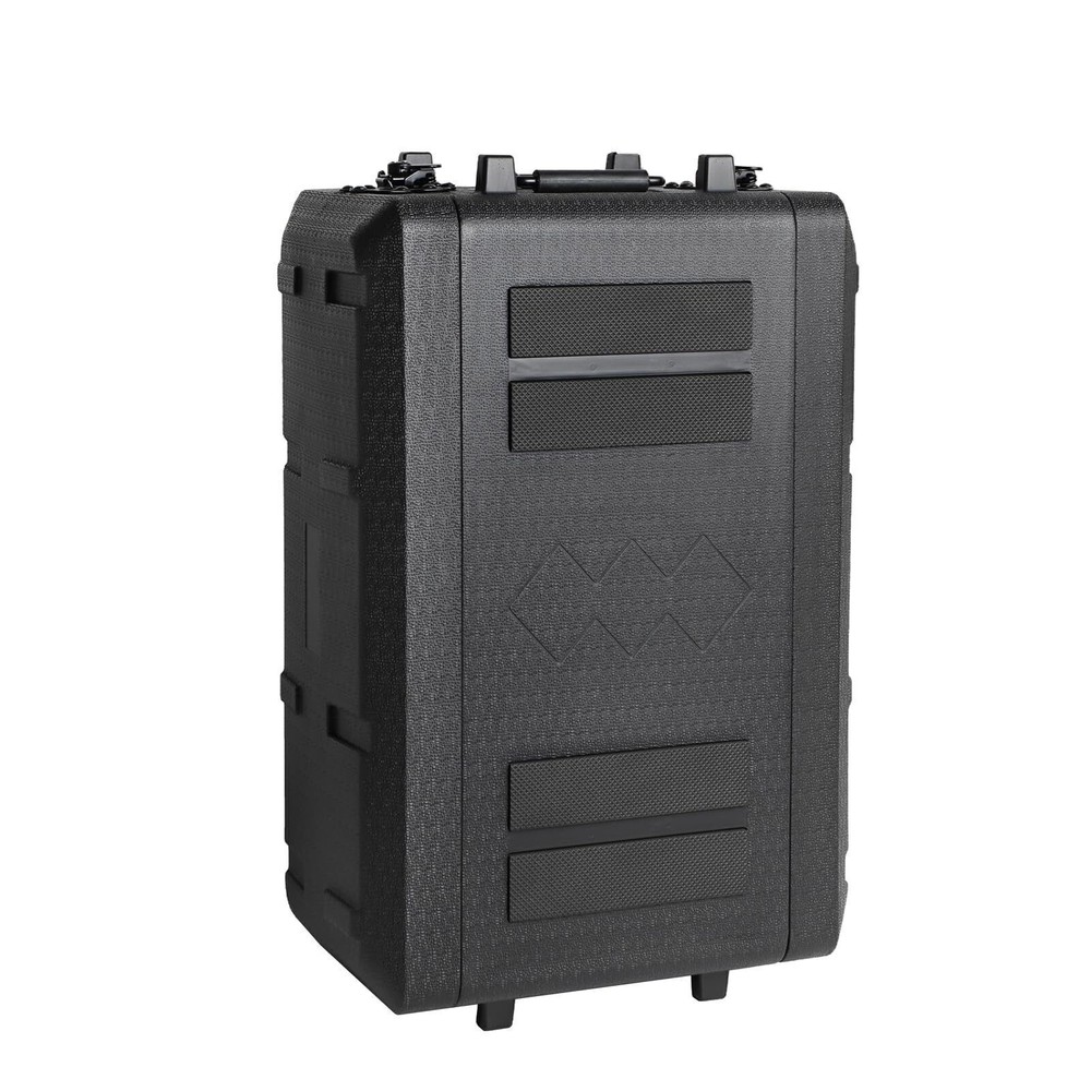2U Rack Case 16" Depth, 19" Rackmount Flight Case with Microphone Compartments