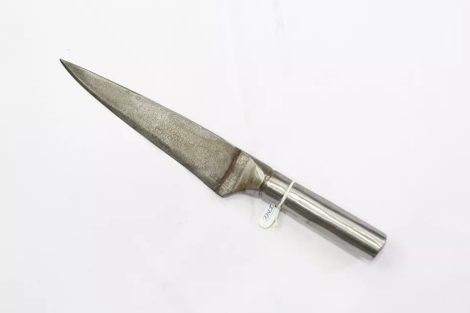 Dagger knife damascus blade steel handle handmade W 71