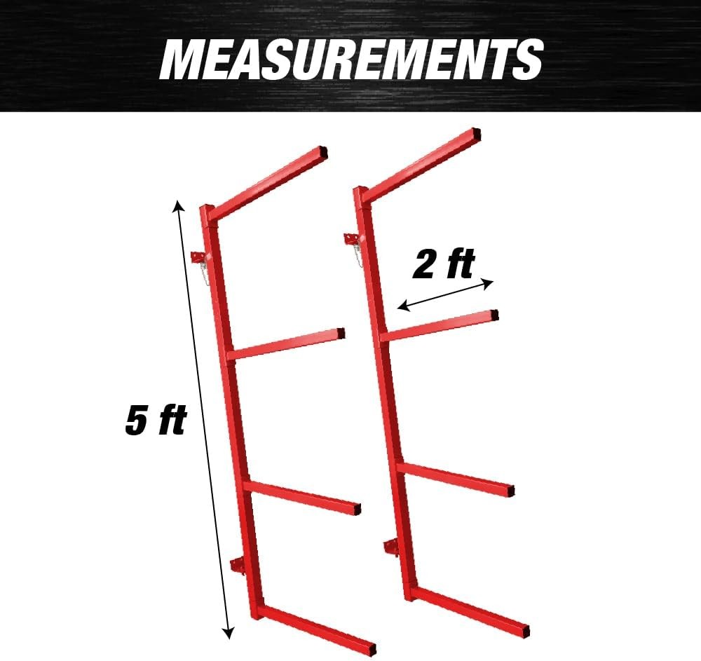  LAUCO Wall Mounting Bumper Stand - Auto Bumper Storage Rack - Storage - 4572