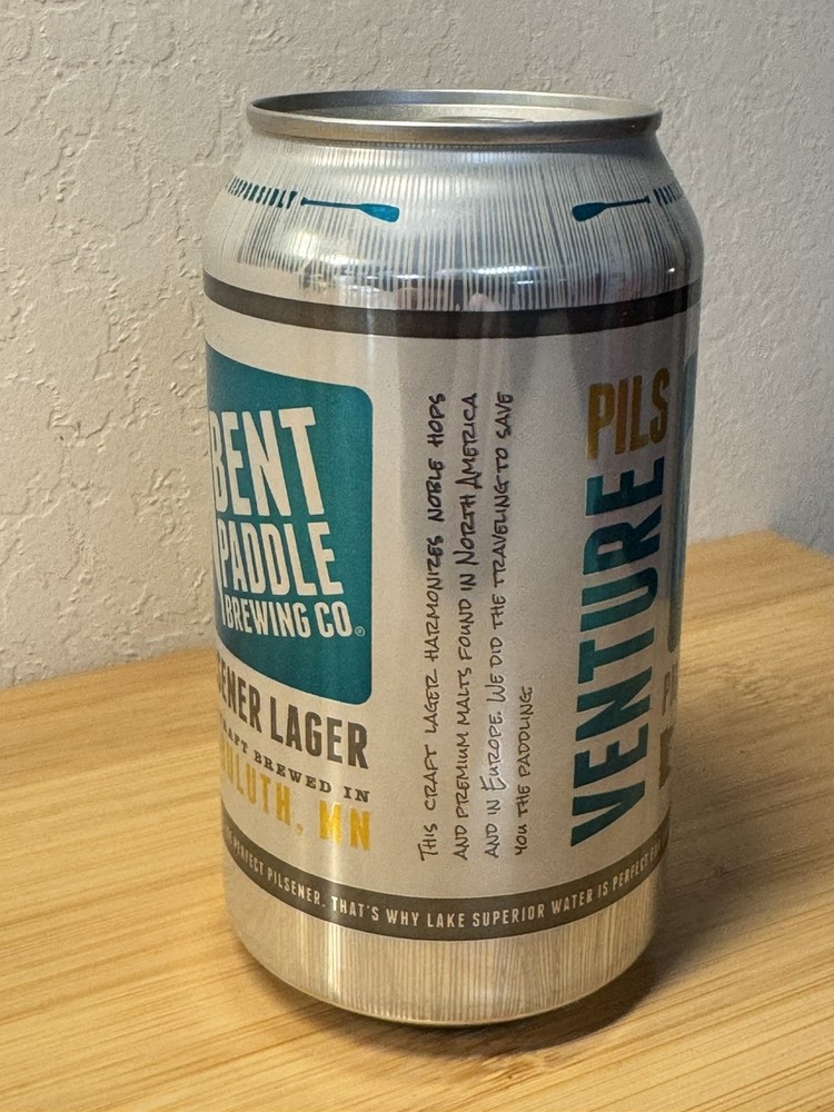 Bent Paddle Venture Pils - Empty Beer Can Bottom Opened - Duluth