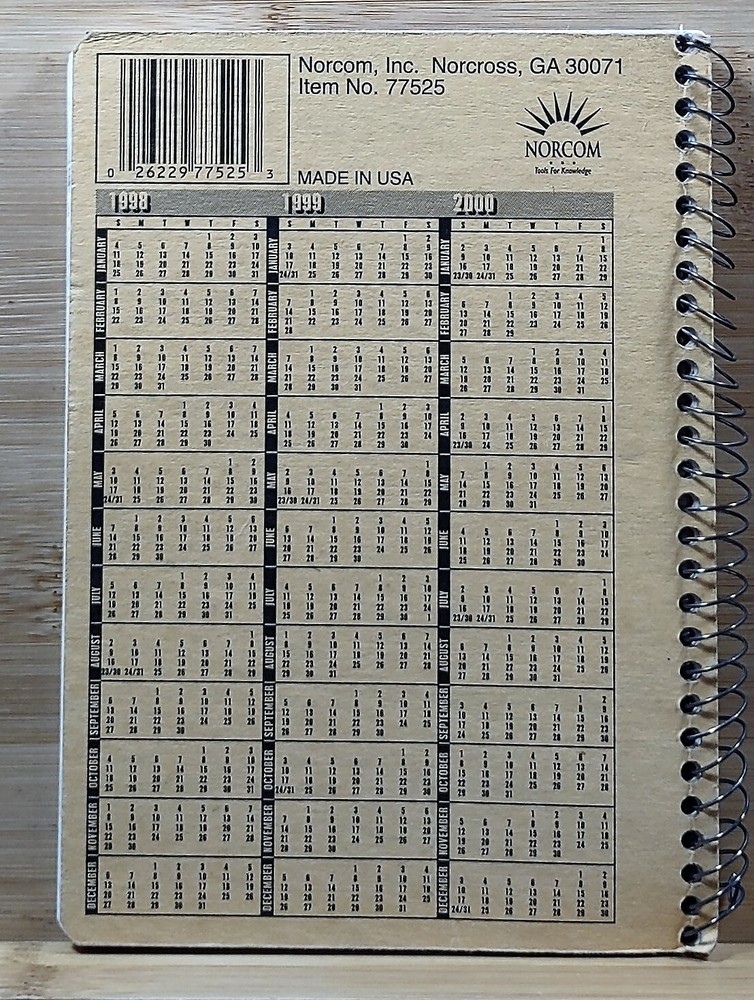 Norcom Assignment Organizer 40 sheets 7"x5"