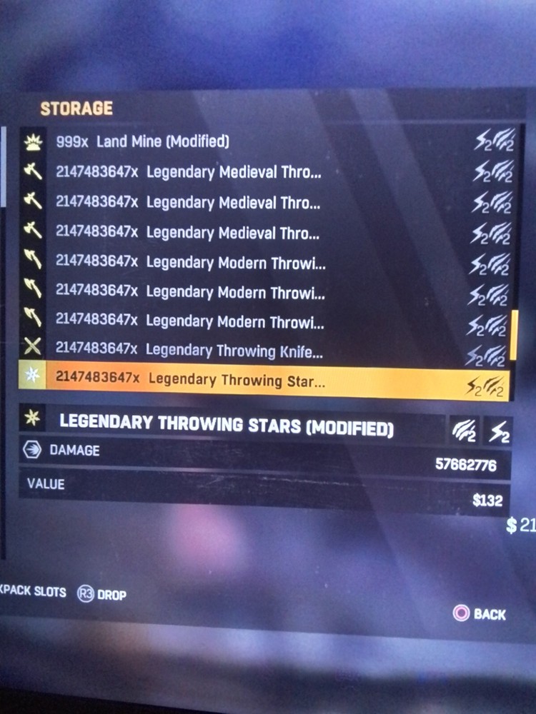 Dying Light MODDED MAX STACKS THROWABLES WEAPONS FAST DROP (PS4/PS5)