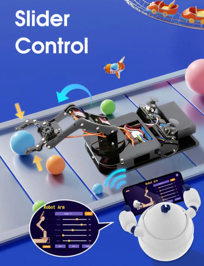 Robot Arm DIY Kit by ACEBOTT - Learn Programming & Coding - 4DOF