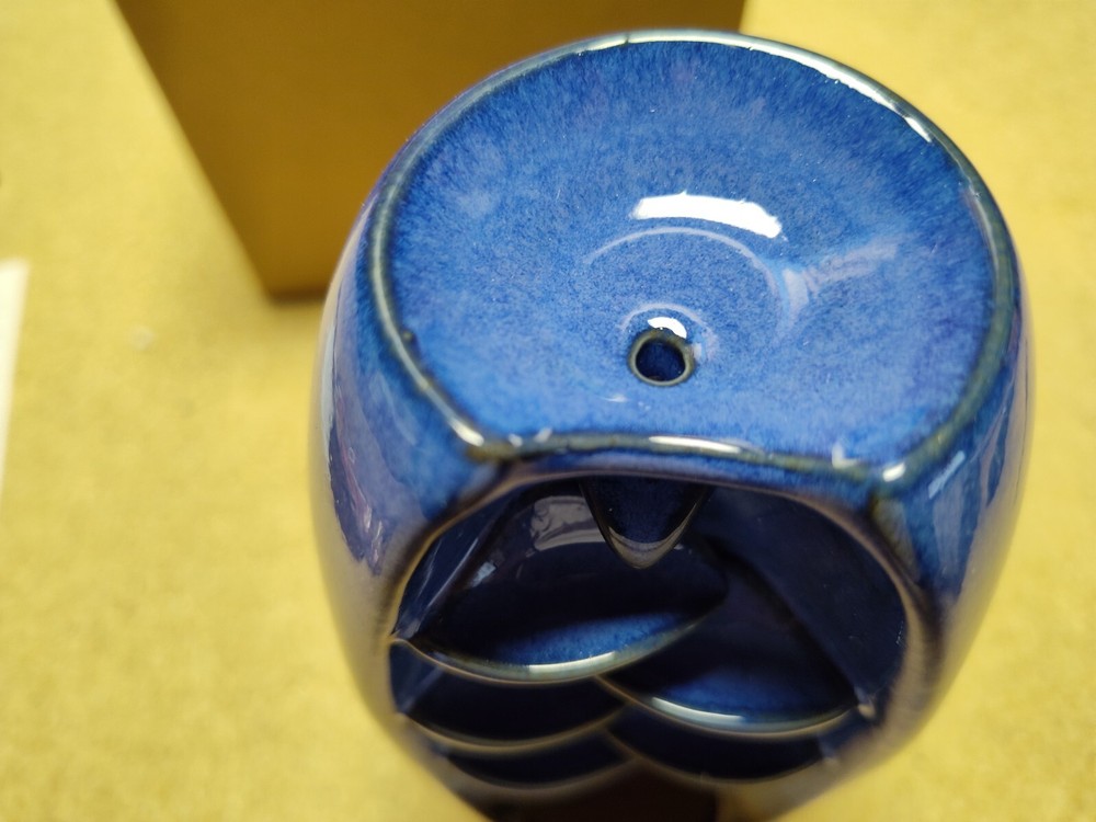 Ceramic Waterfall Backflow Incense Holder, Incense Cones & Sticks, Blue