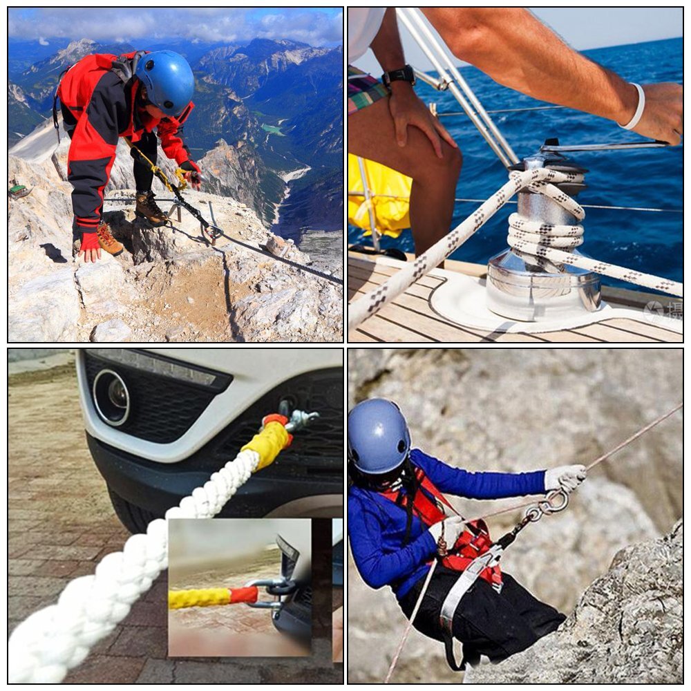 1/2' x 150' Double Braid Polyester Rope Rigging Rope Breaking Strength