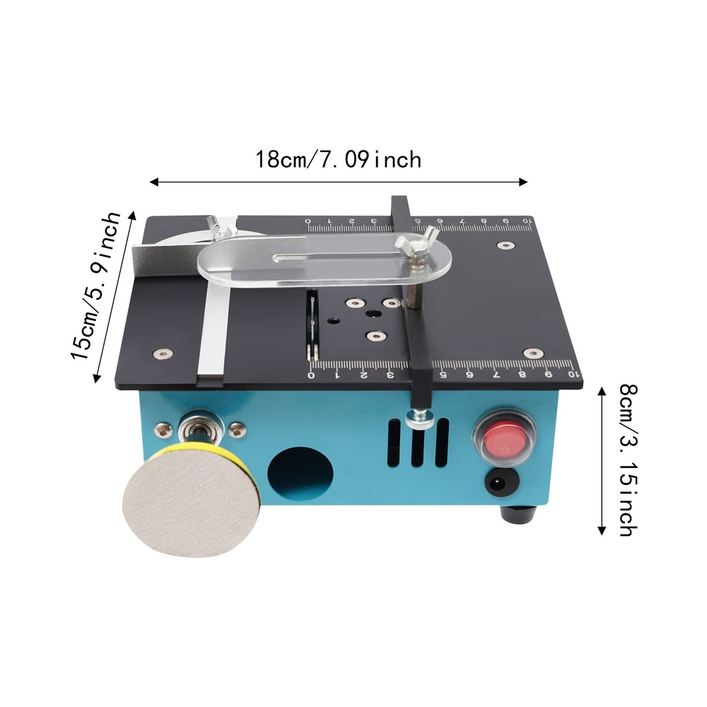 Mini Table Saw Adjustable Small Table Saw Adjustable Mini Table Saw with 4 Blade