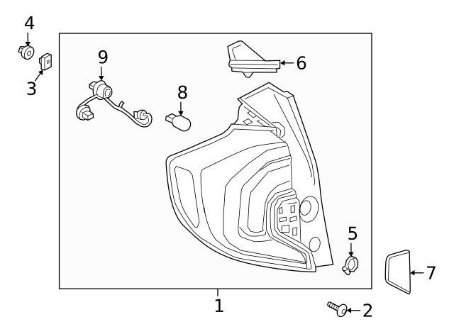 Genuine GM Tail Lamp Assembly Seal 84852525