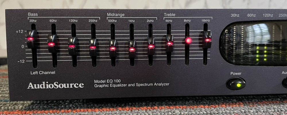AudioSource EQ 100 10 Band Equalizer With Spectrum Display