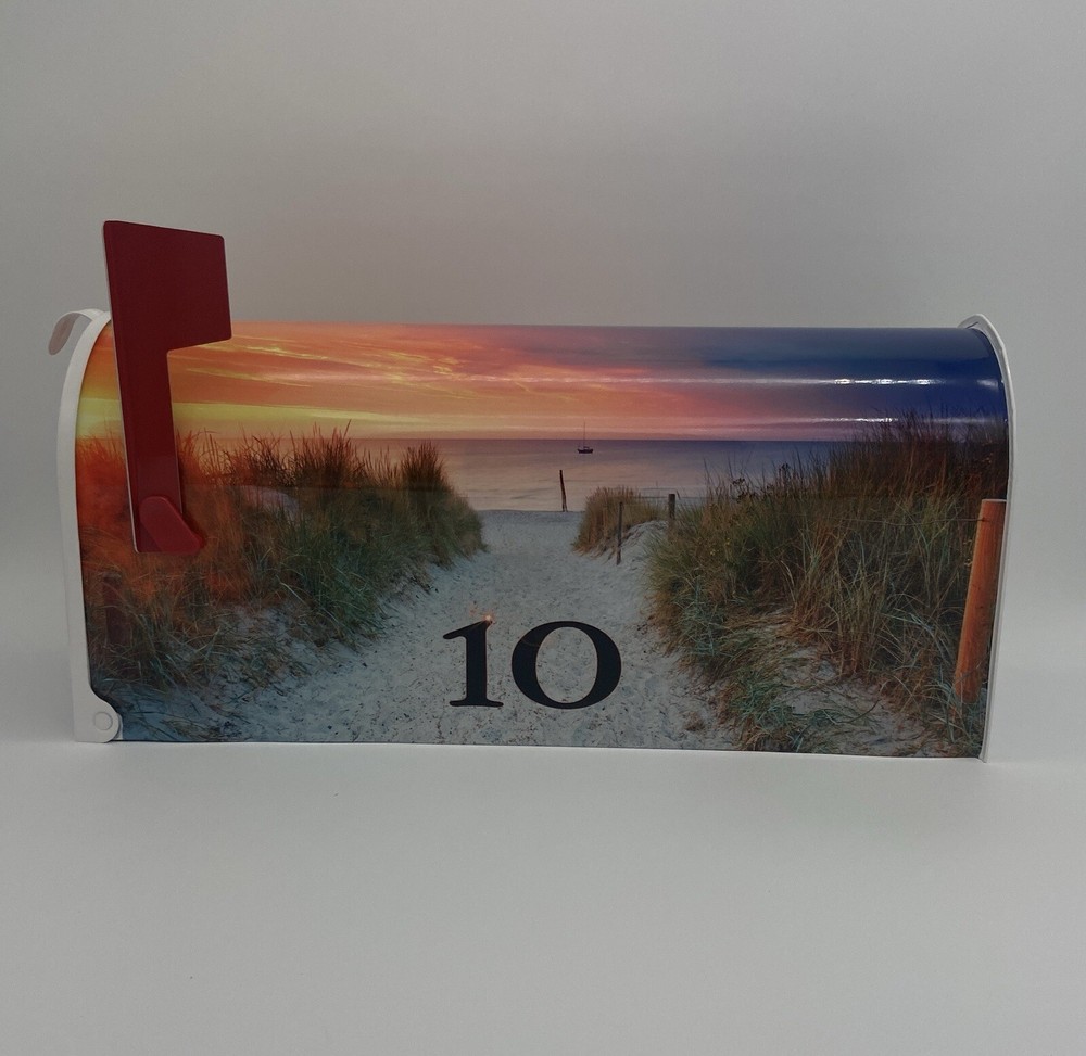 Beach Decor Custom Mailbox - Personalized gift for her