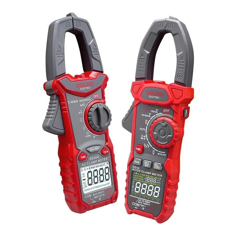 Digital Clamp Meter Multimeter High Precision DE66 Digital Ammeter AC/DC