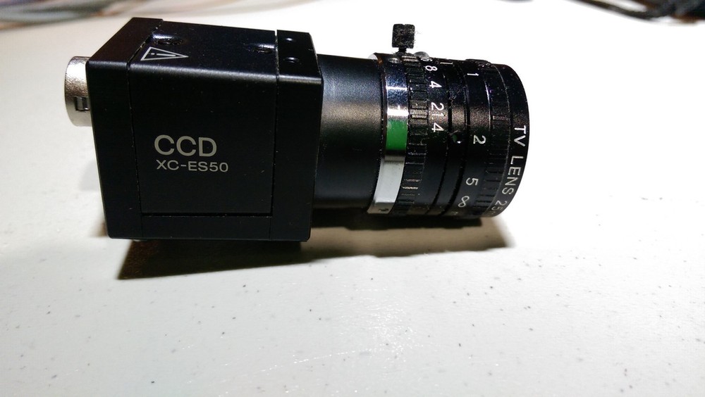 Sony XC-ES50 High Sensitivity Monochrome CCD Camera with lens