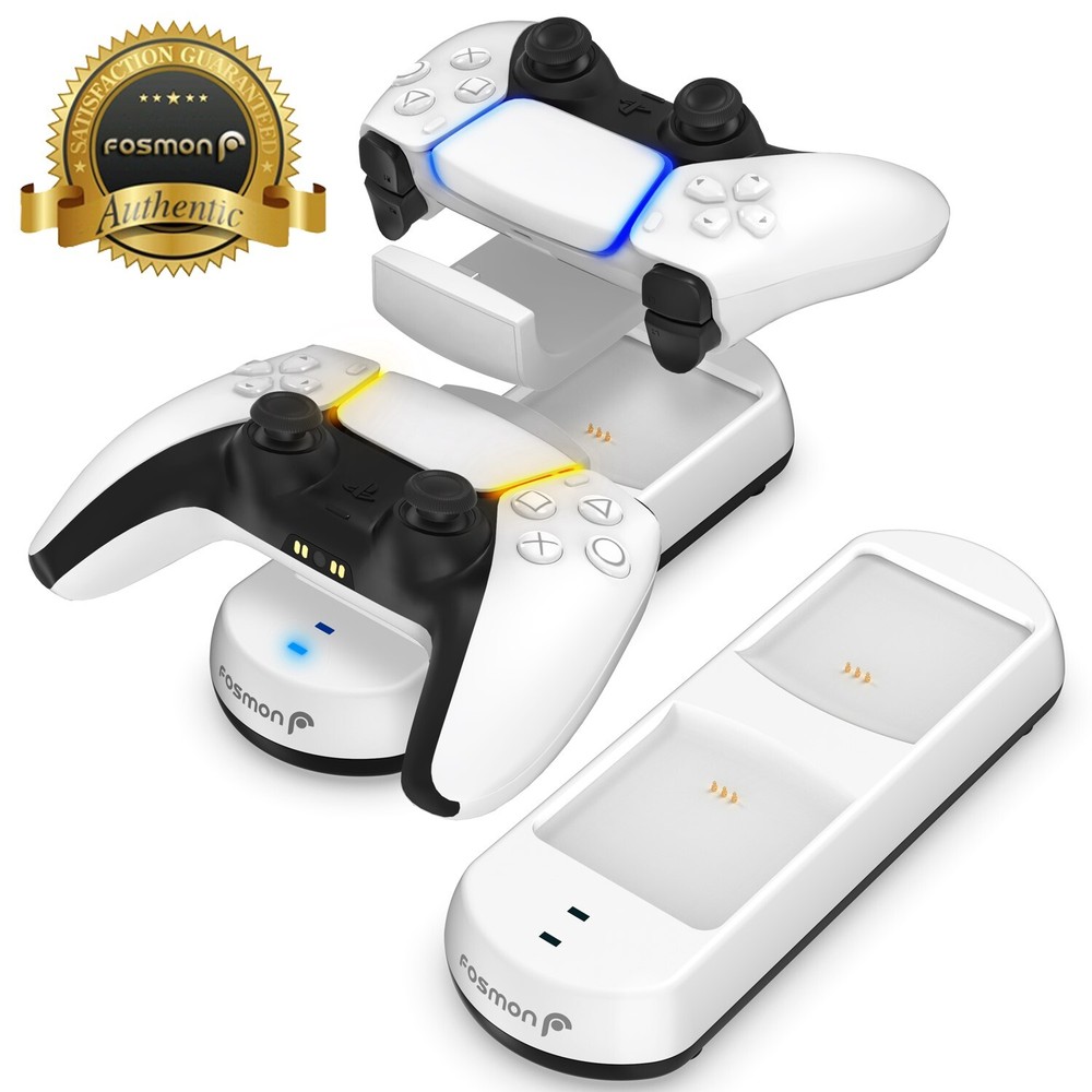 PS5 DualSense Controller Fast Charging Station Dock Stand USB Cable Charger Base