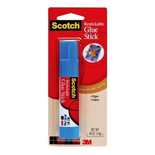 Removable Restickable Glue Stick.49oz, Repositionable Stick (5-Pack)