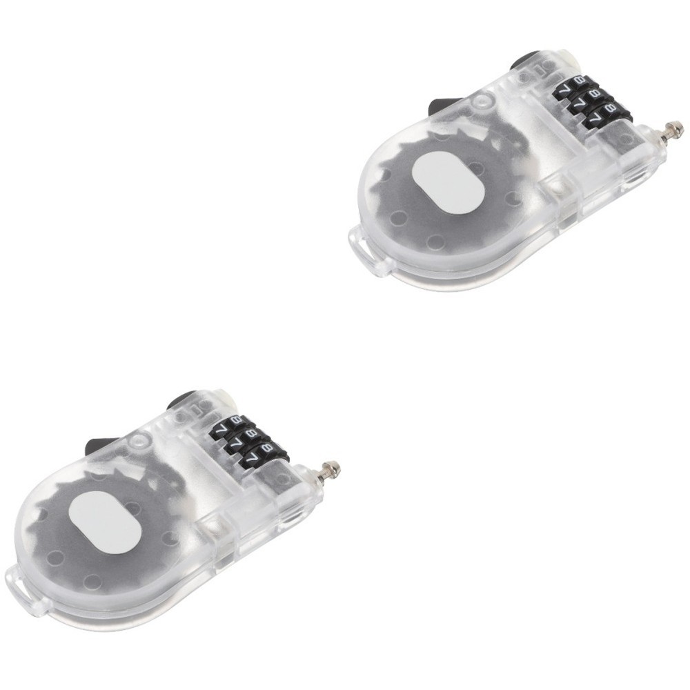2 Pack Combination Lock for Snowboard Electric Skateboard Ski Cable