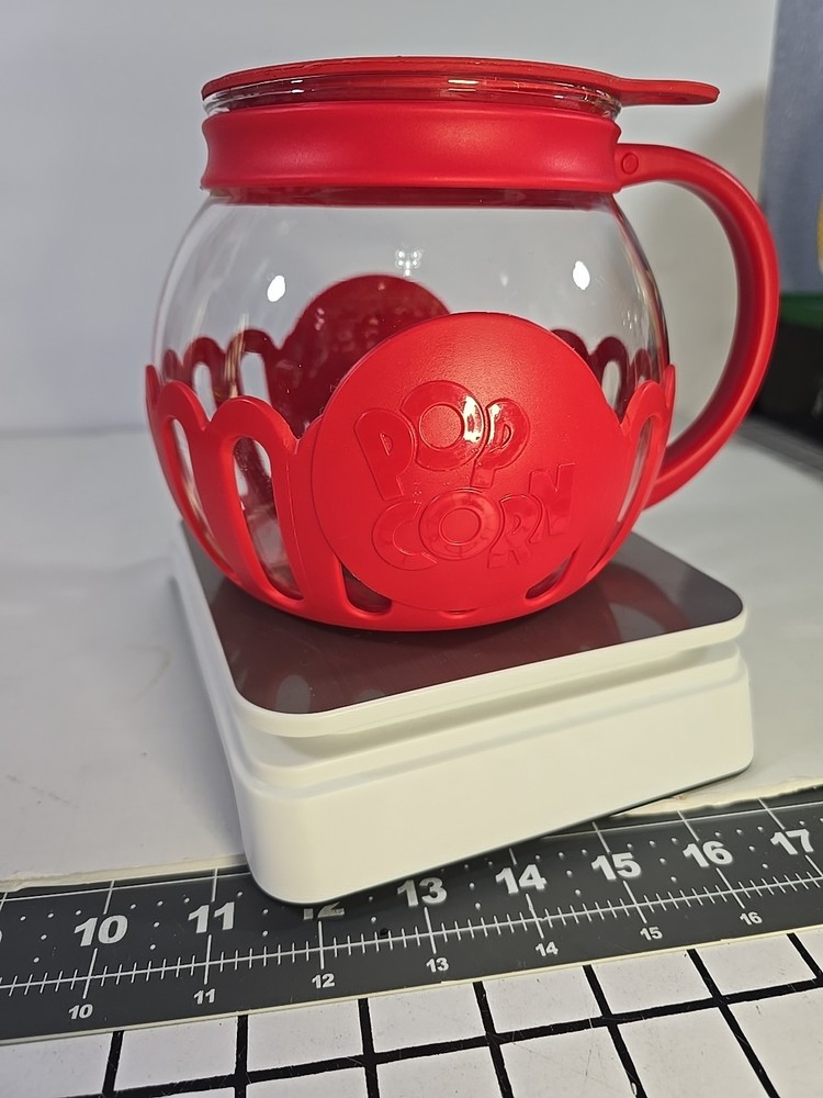 Ecolution Patented Micro-Pop Microwave Popcorn Popper with Temperature Safe Glas