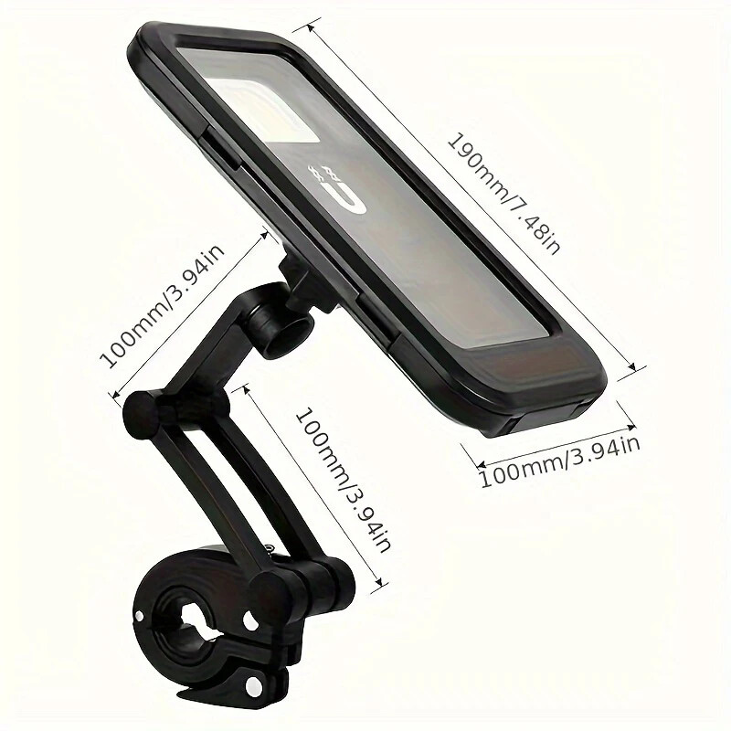 Waterproof Motorcycle Phone Holder - 360° Rotating & Shockproof