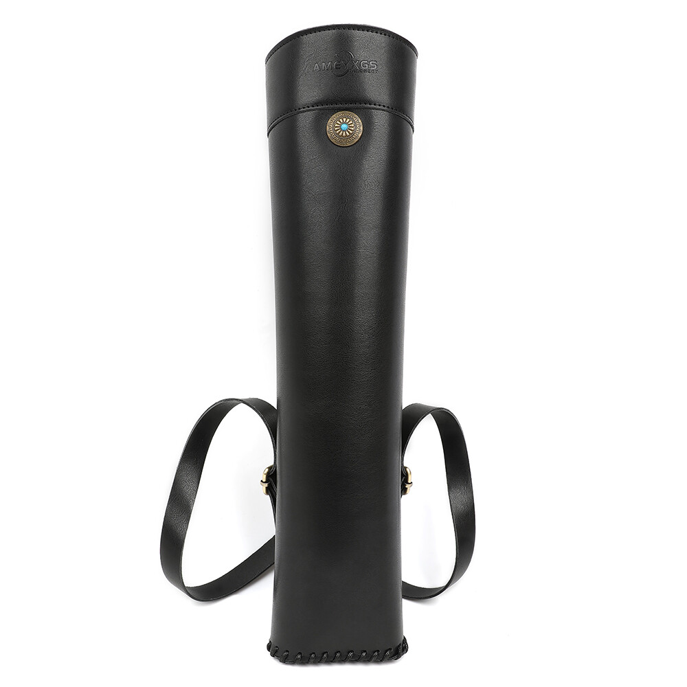 Archery Arrow Quiver Holder Back Bag Shoulder Strap Target Practicing Shooting