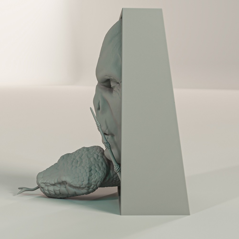 Voldemort Book Nook & Wall Mount - Dark Wizard Gothic Decor