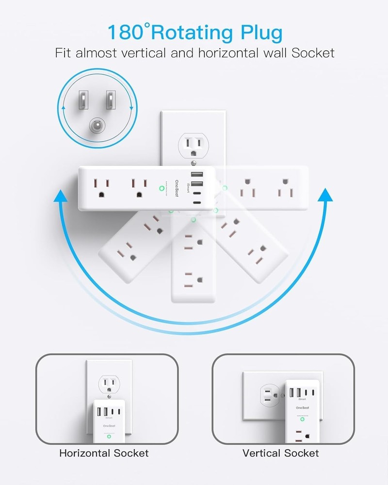 PowerHub 10-in-1 Surge Protector & USB Outlet Extender