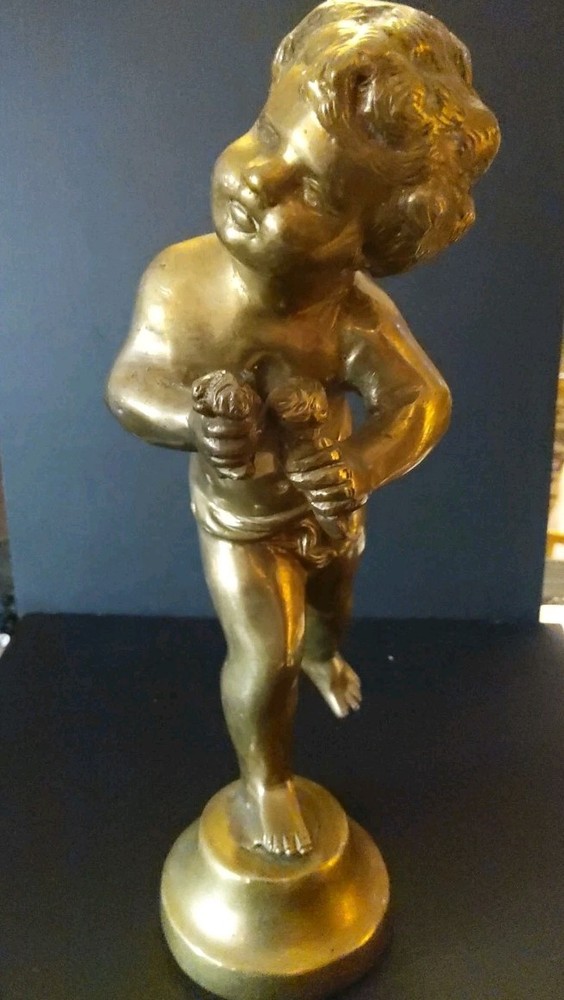 Solid Brass Cherub Statue Made In India