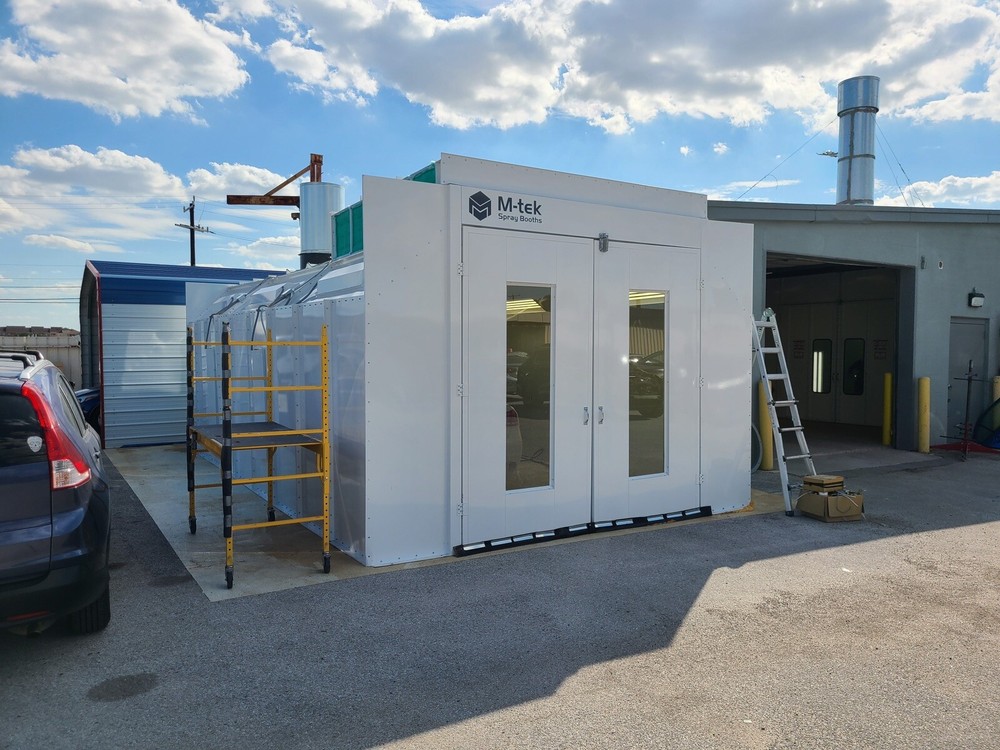 NEW M-TEK SEMI-DOWN DRAFT PAINT SPRAY BOOTH / PAINT BOOTH