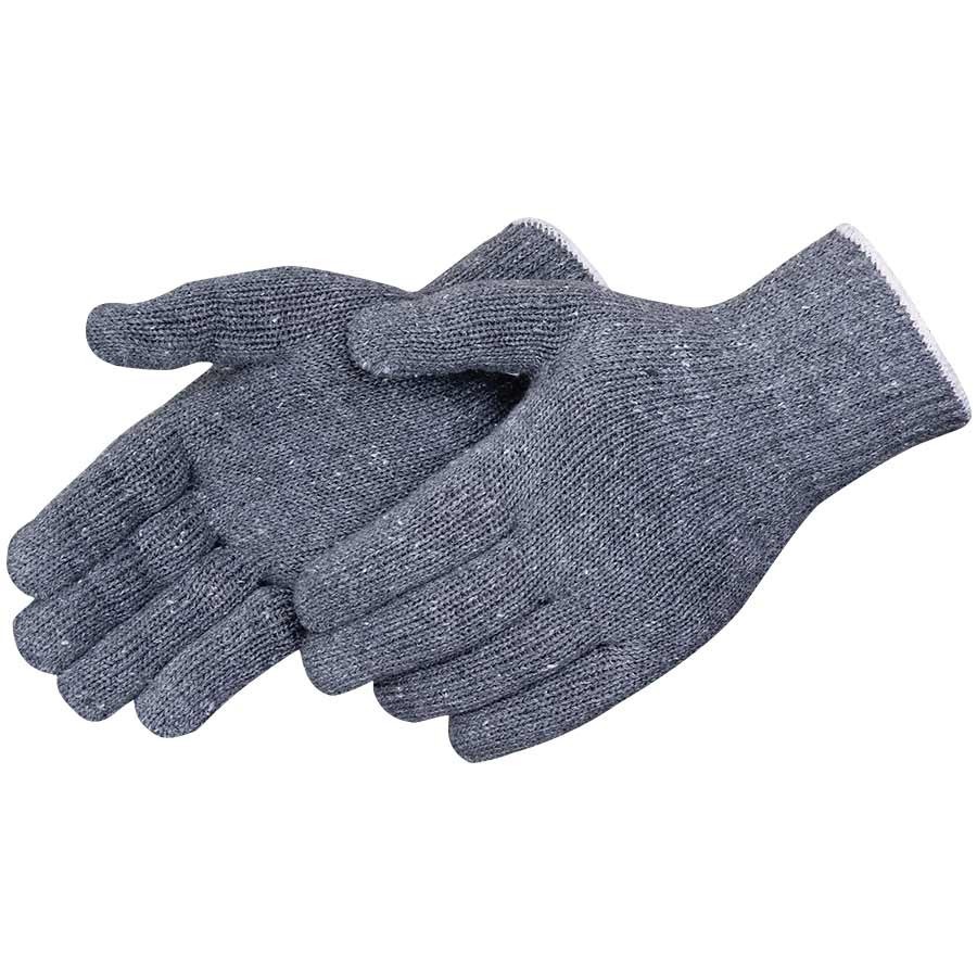 Liberty Safety String Knit Regular Weight Glove, Gray-12 pairs