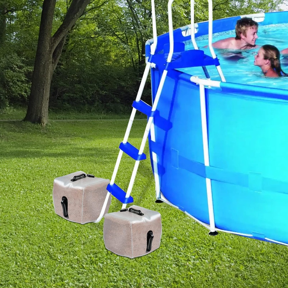 2 Pack Heavy Duty Pool Weight Plastic Sand Bags,Universal Pool Steps Weights ...