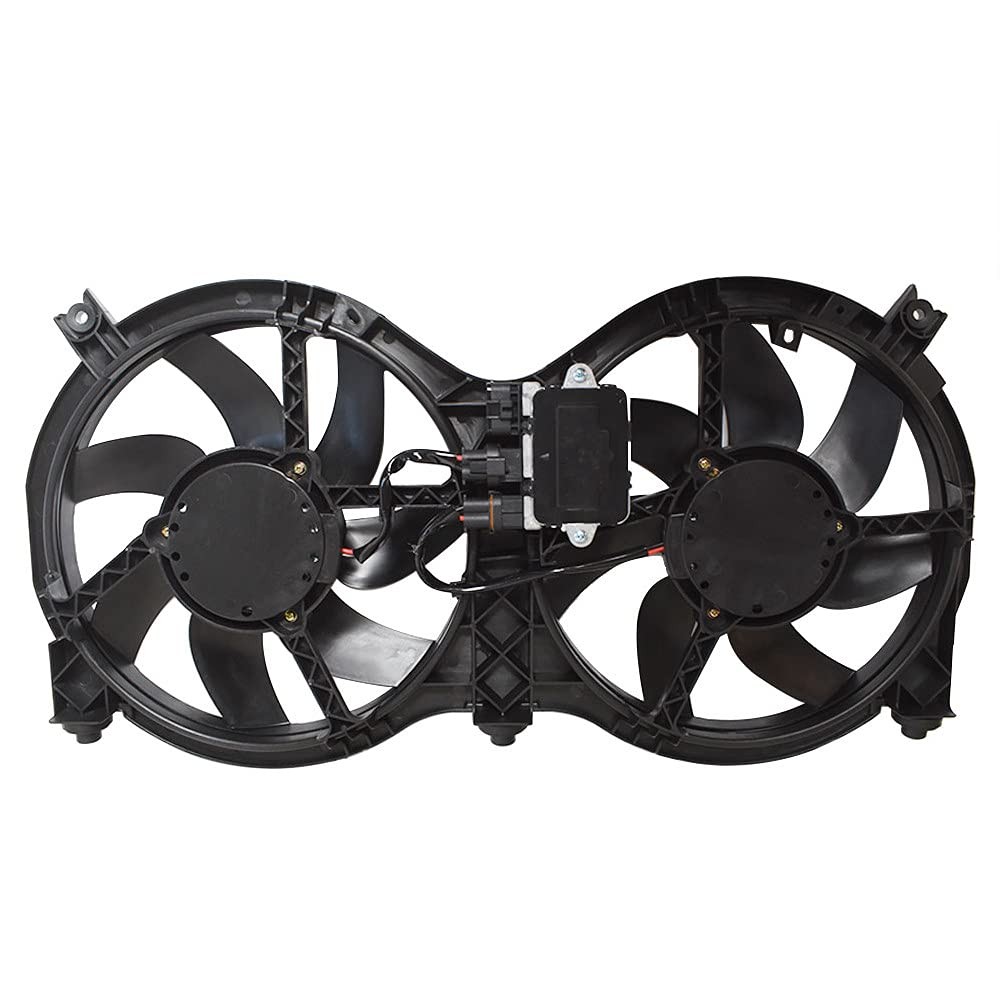 Dual Radiator Fan with Control Module Replacement for Pathfinder 2013-2017...