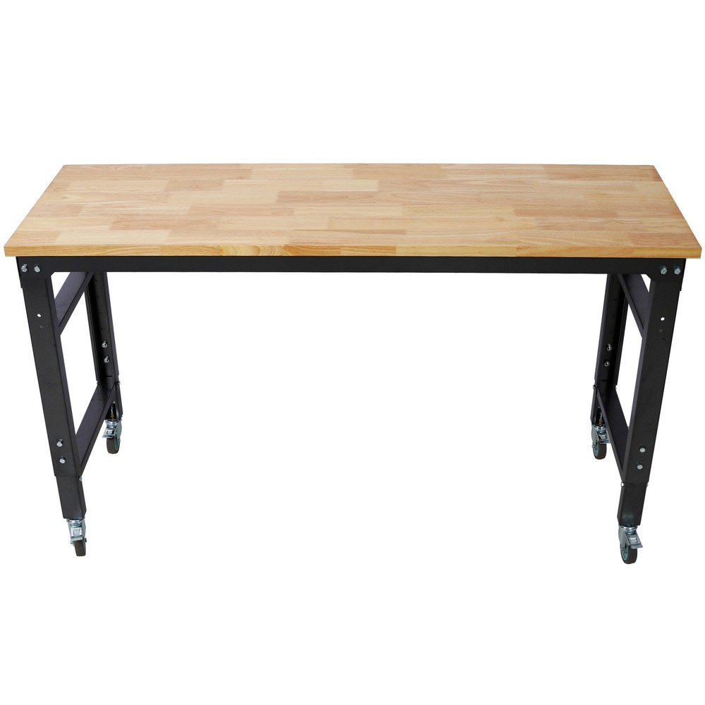 60" Rolling Workbenches Workshop Tool Bench 2000lbs for Garage Adjustable Height