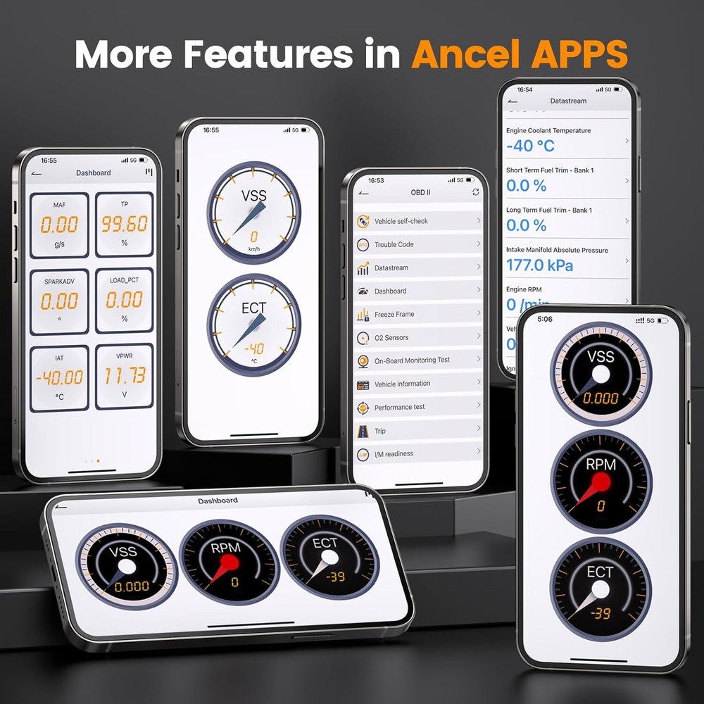 ANCEL AD310 BT OBD2 Scanner Bluetooth Code Reader Engine Check for iOS & Android